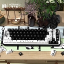 Panda 104+34 / 54 Cherry Profile Keycap Set Cherry MX PBT Dye-subbed for Mechanical Gaming Keyboard